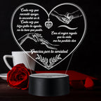 Lámpara LED con Dedicatoria - Amistad