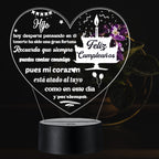 Lámpara LED con Dedicatoria - Cumpleaños