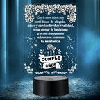 Lámpara LED con Dedicatoria - Cumpleaños