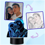 Lámpara LED Personalizada (Estilo a Trazos)