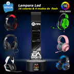 Lámpara soporte audifonos gamer Modelo FIFA