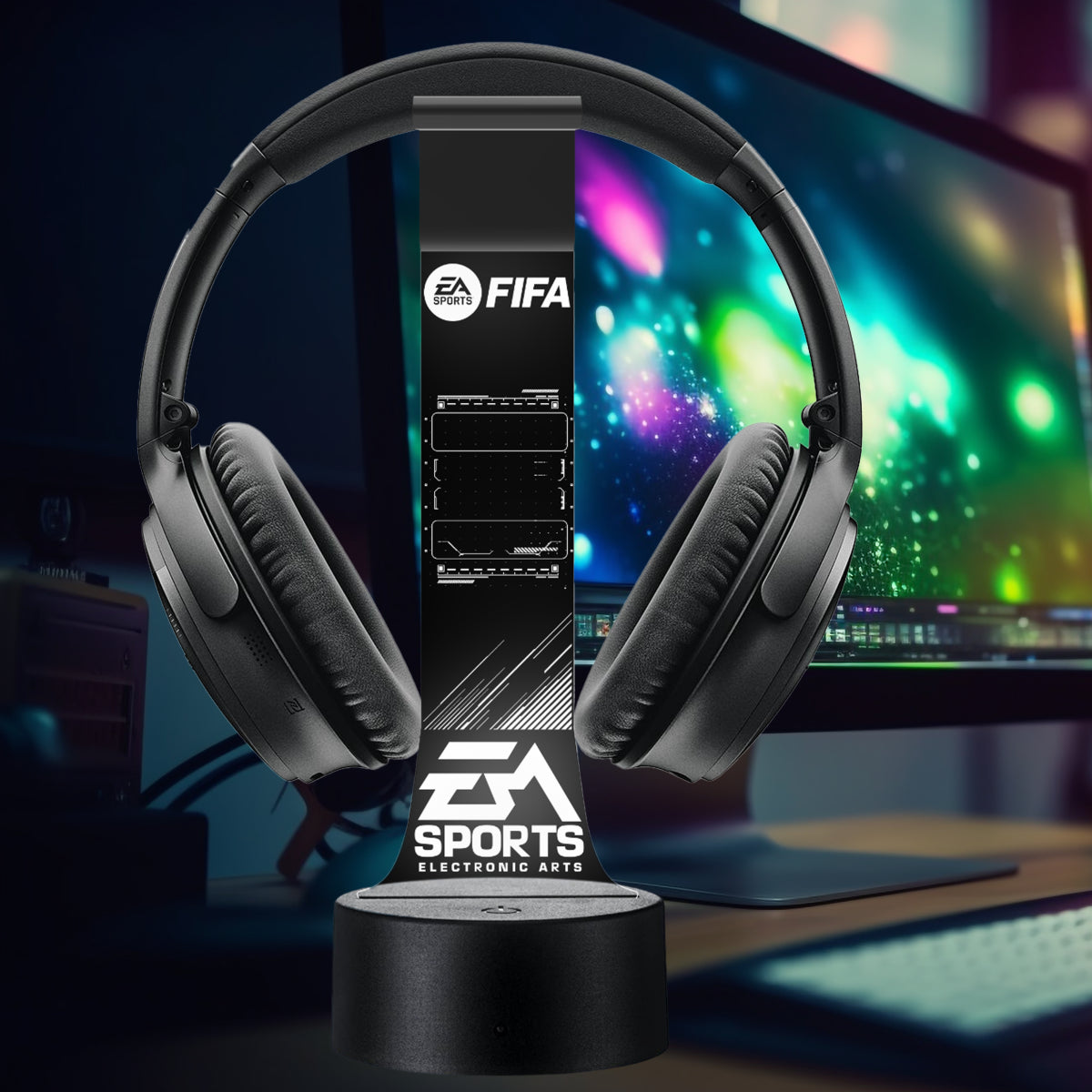 Lámpara soporte audifonos gamer Modelo FIFA