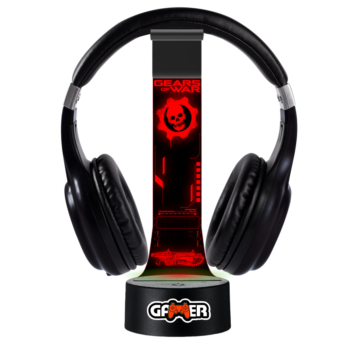 Lámpara soporte audifonos gamer Modelo Gears of War