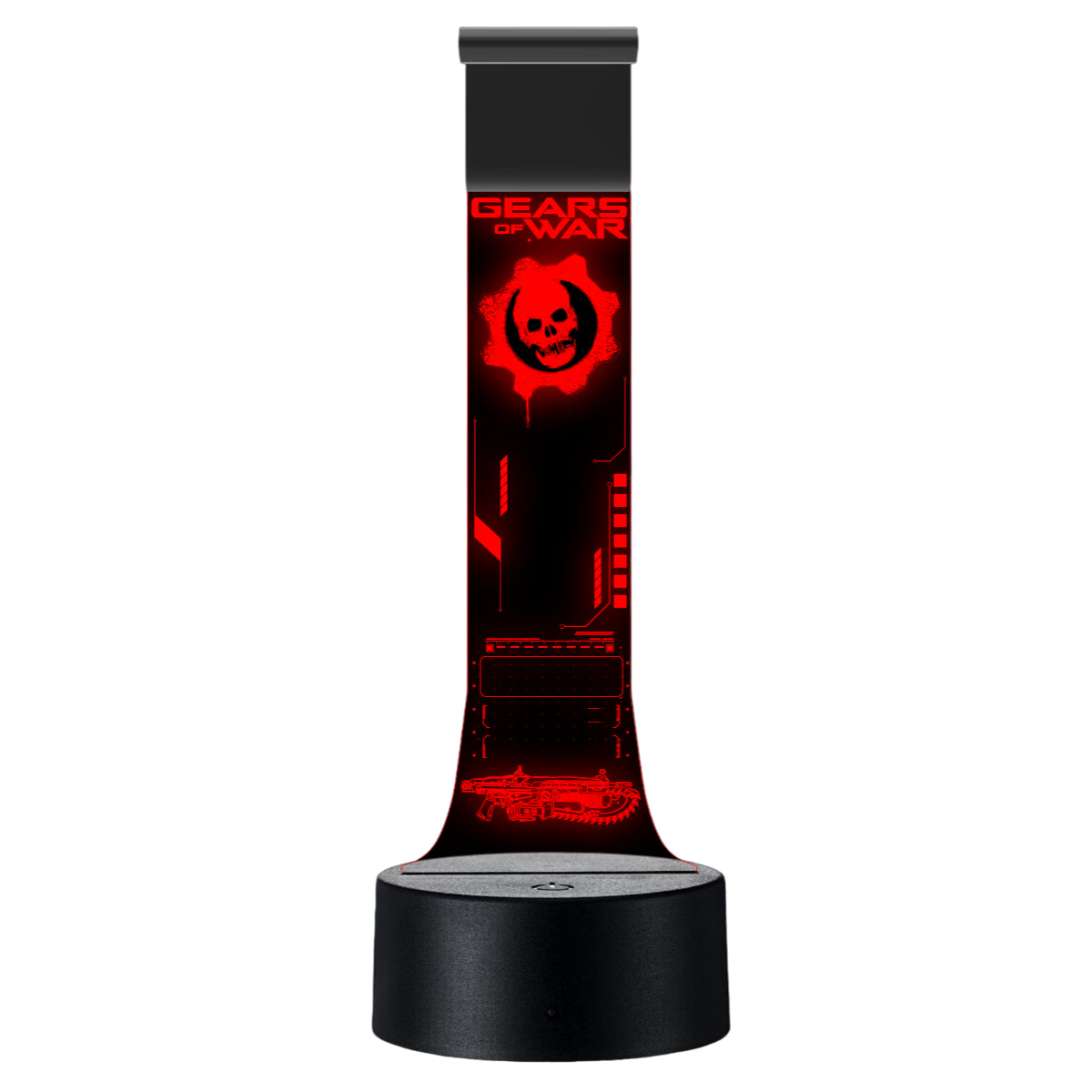 Lámpara soporte audifonos gamer Modelo Gears of War