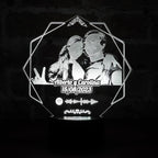 Lámpara LED Personalizada (Estilo fotográfico)