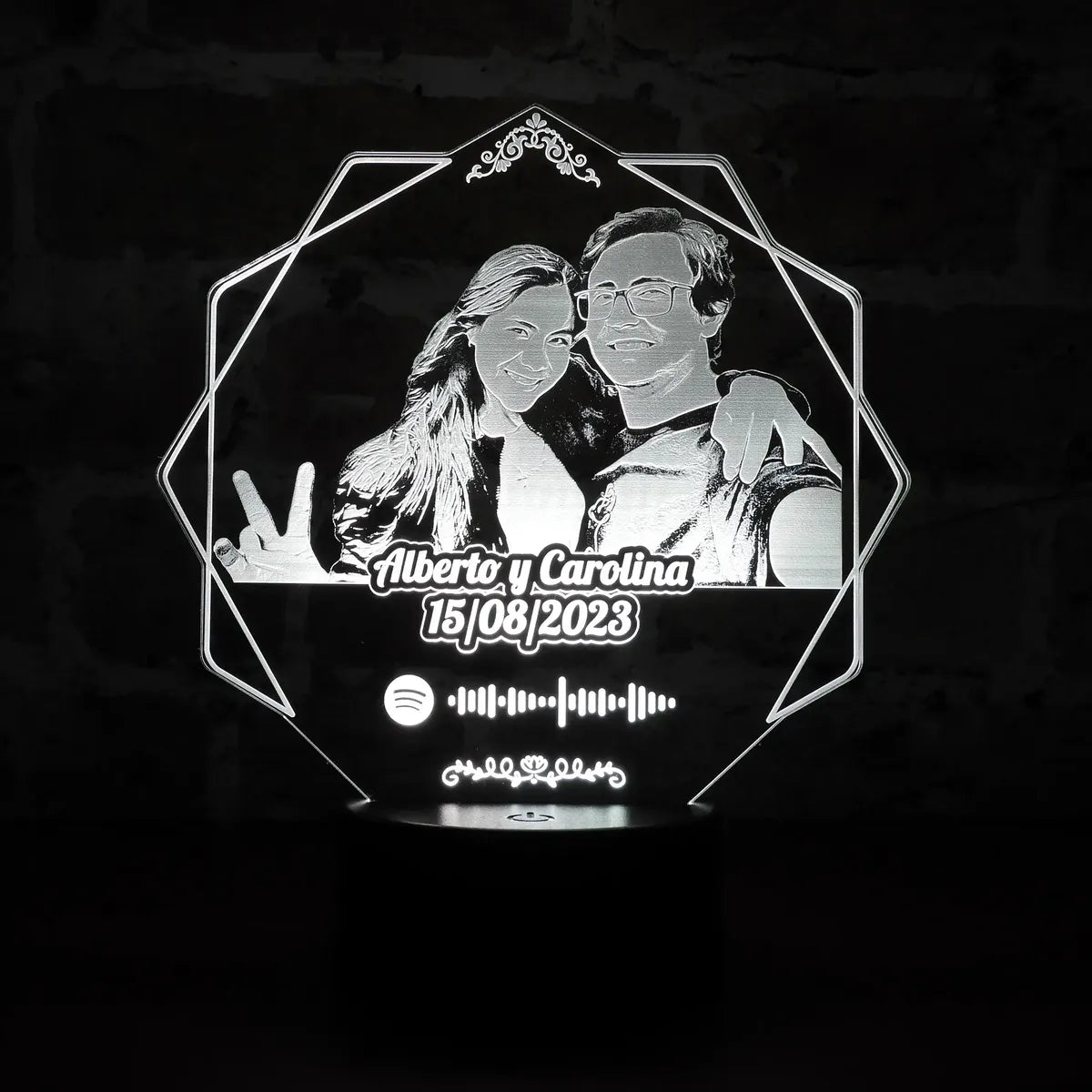 Lámpara LED Personalizada (Estilo fotográfico)