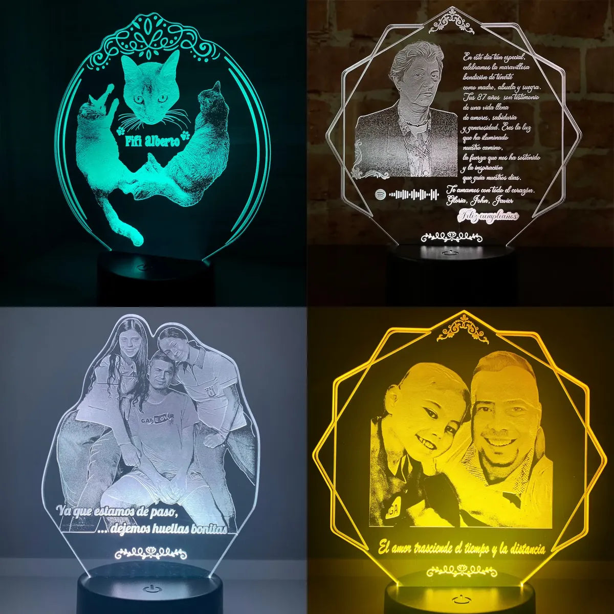 Lámpara LED Personalizada (Estilo fotográfico)