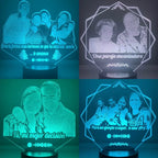 Lámpara LED Personalizada (Estilo fotográfico)