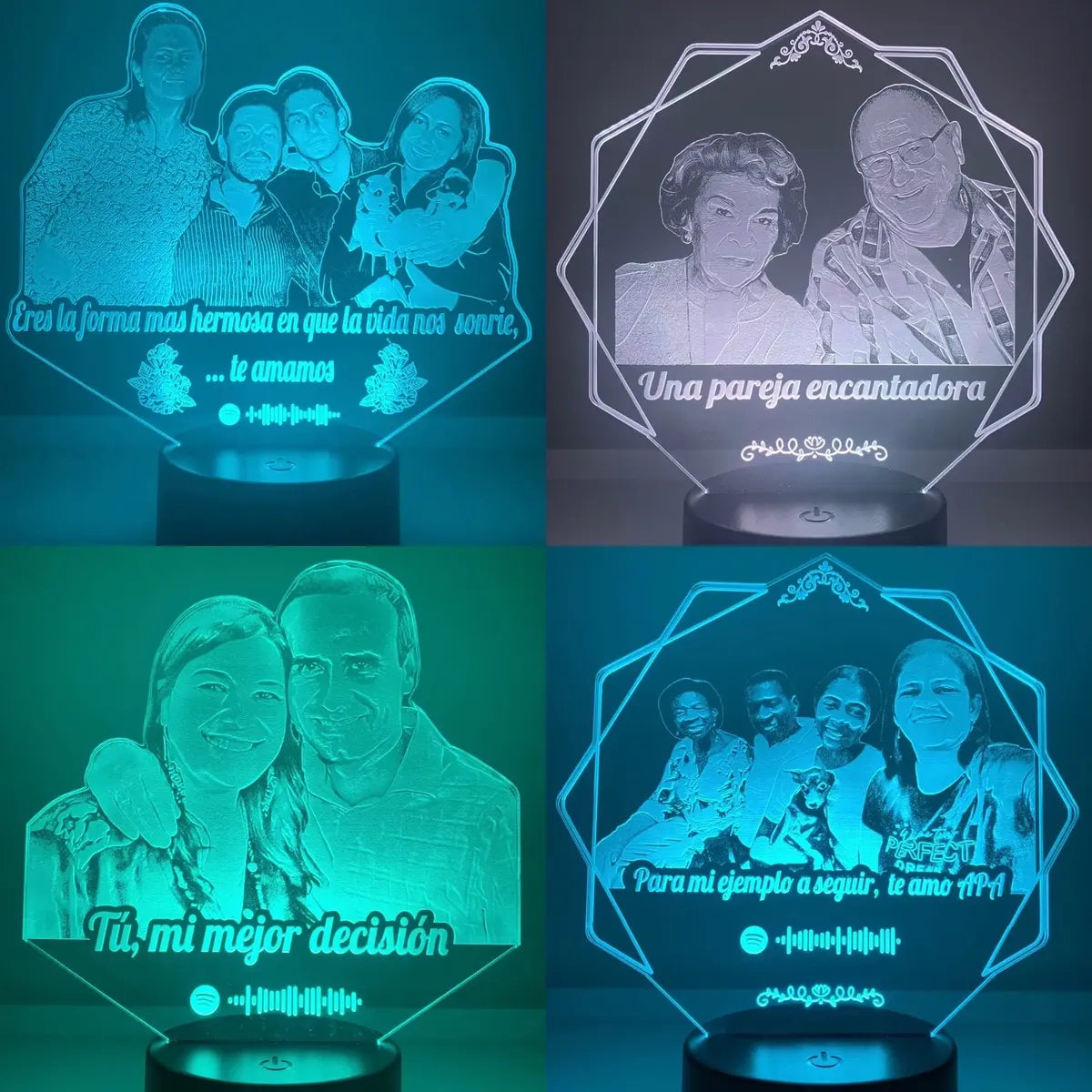 Lámpara LED Personalizada (Estilo fotográfico)
