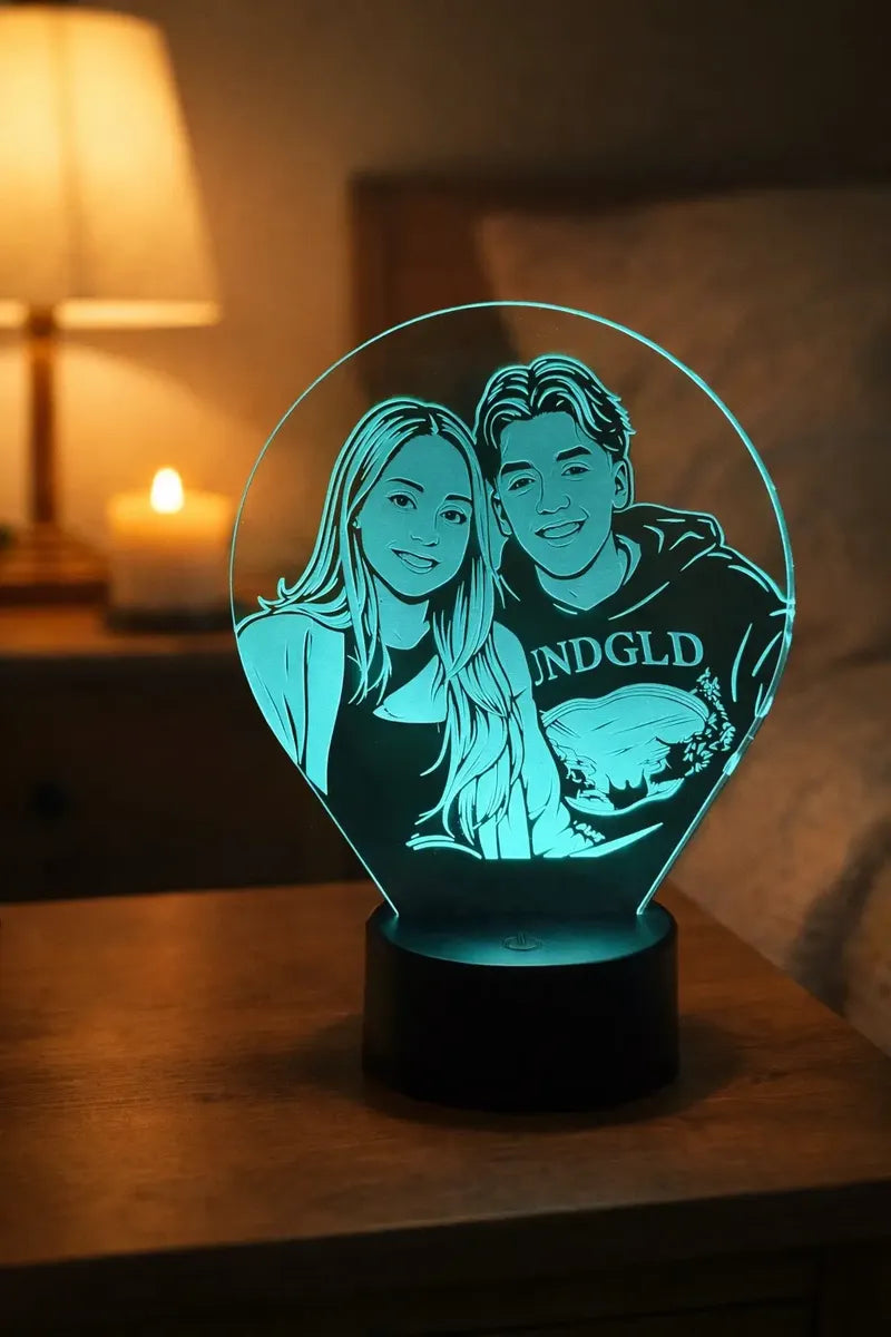 Lámpara LED Personalizada (Estilo Caricatura)