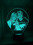 Lámpara LED Personalizada (Estilo Caricatura)