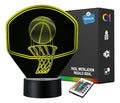 Lámpara LED Balón Baloncesto 3D con Tablero