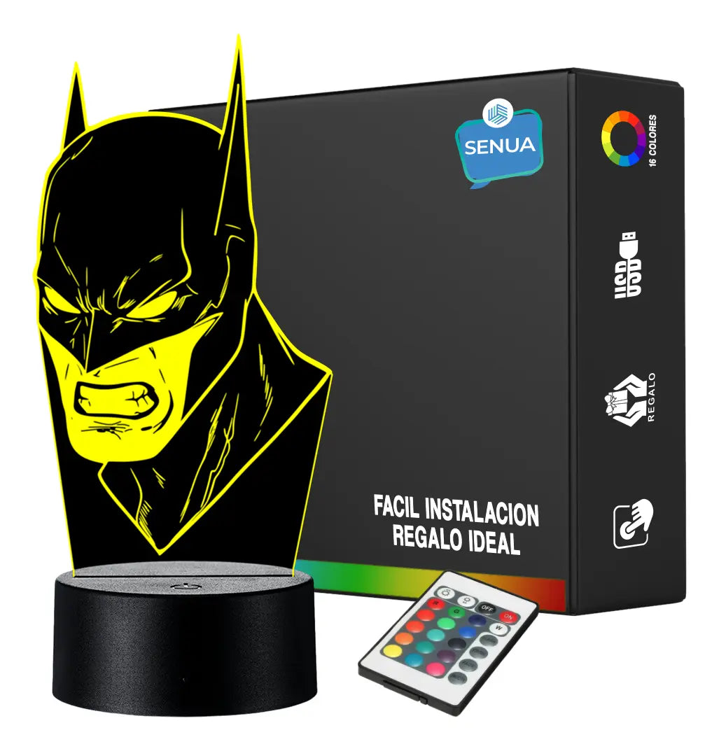 Lámpara LED Batman Cabeza Caricatura