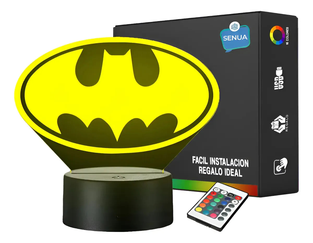 Lámpara LED Emblema de Batman