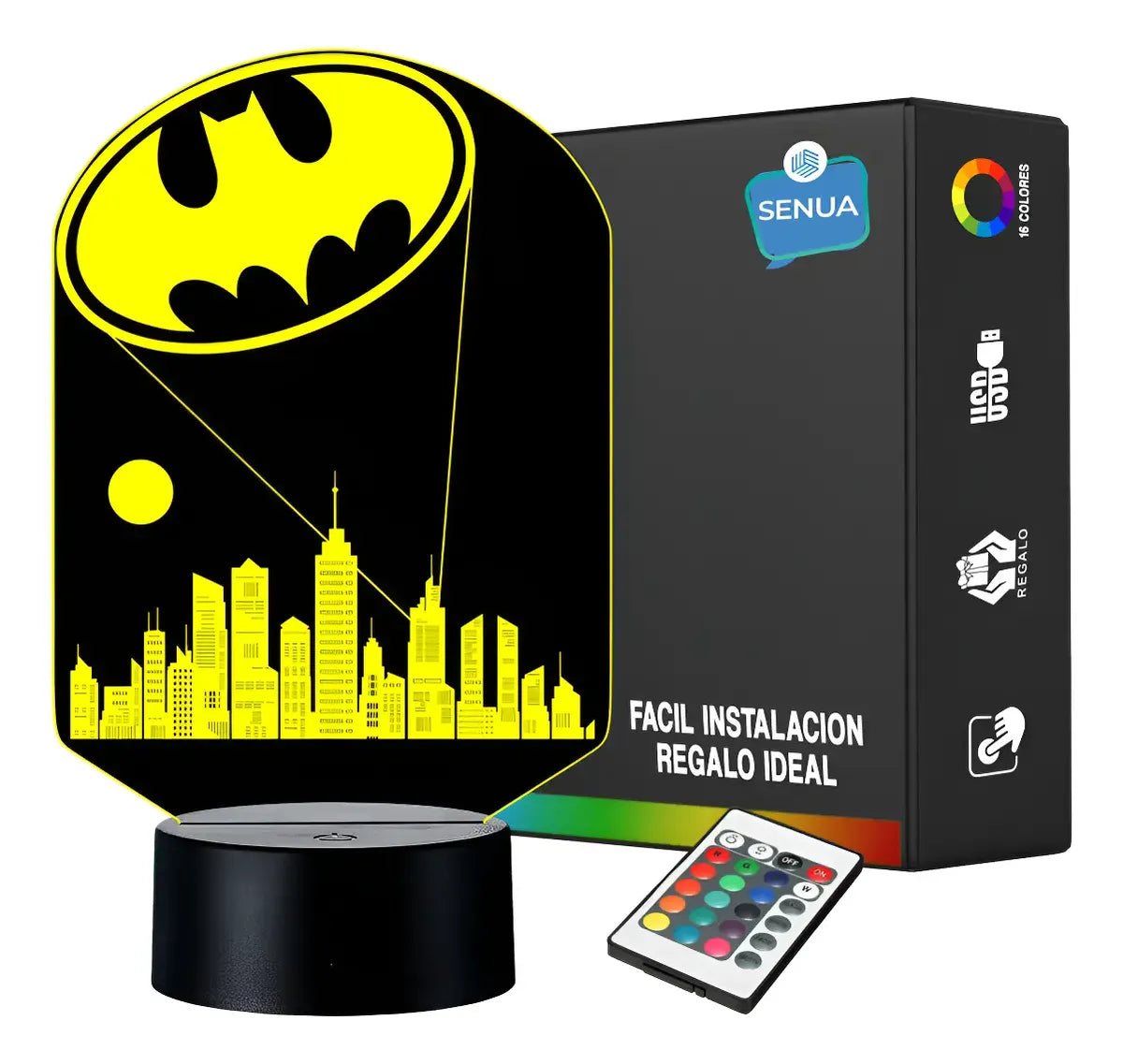 Lámpara LED Batiseñal Ciudad Gotica - Batman