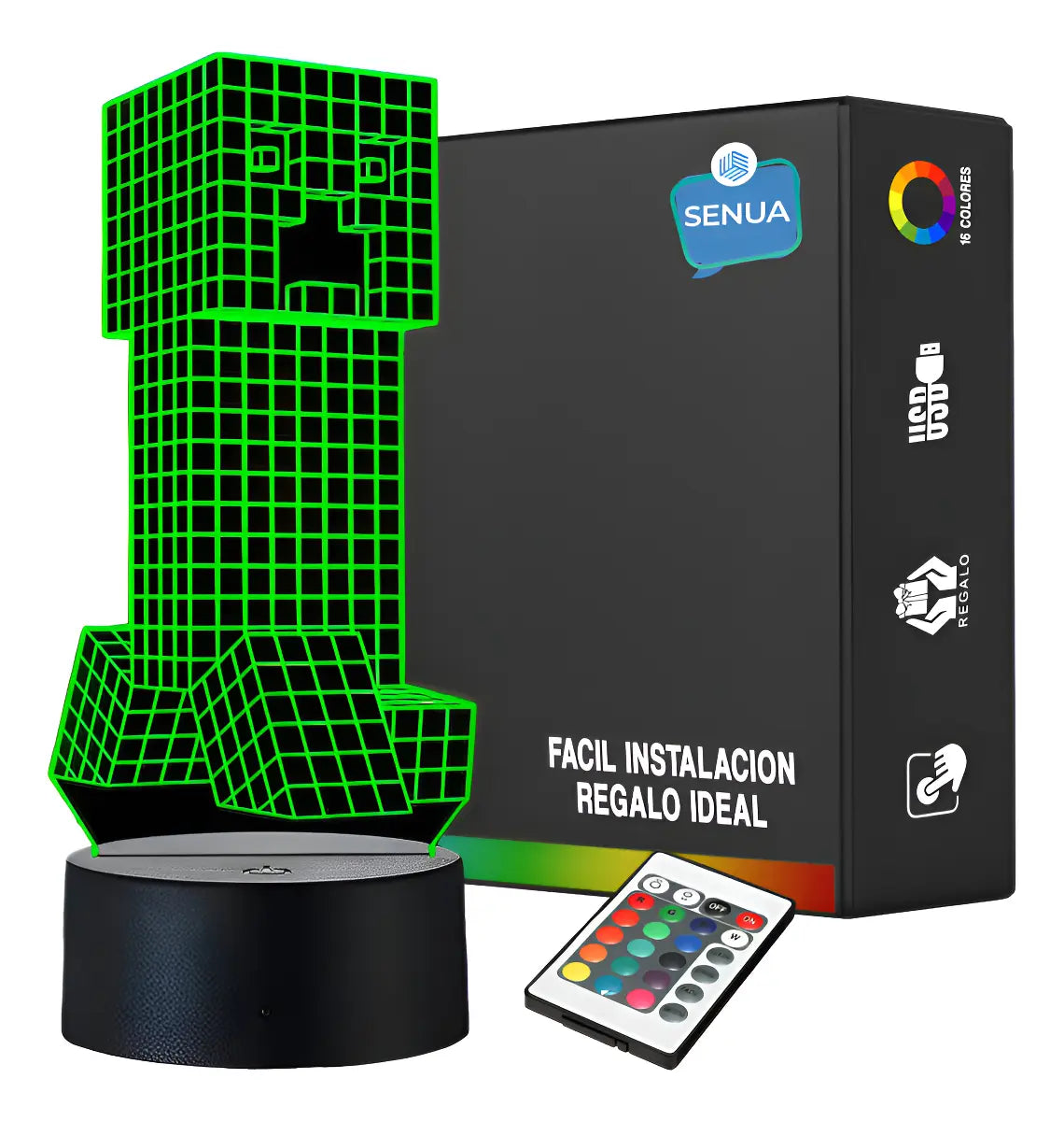 Lámpara LED Creeper 3D