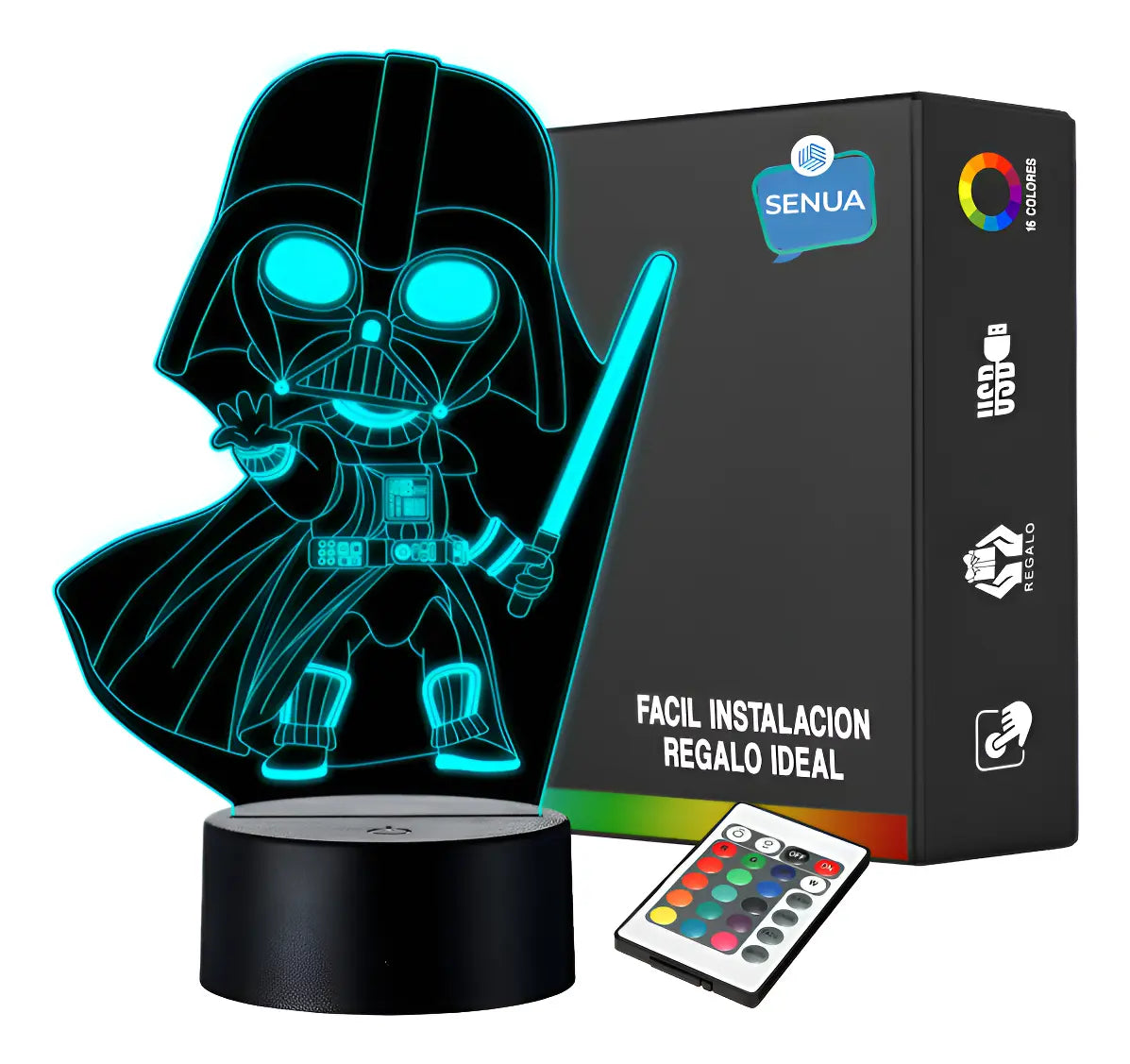 Lámpara LED Darth Vader (Modelo 1)