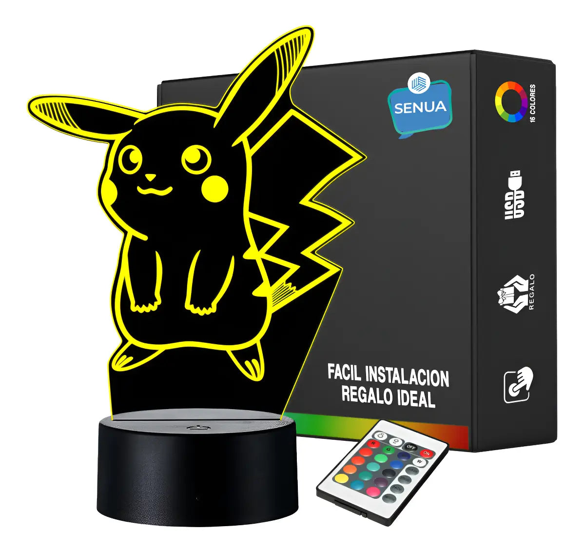 Lámpara LED Pikachu Pokemon (Modelo 2)