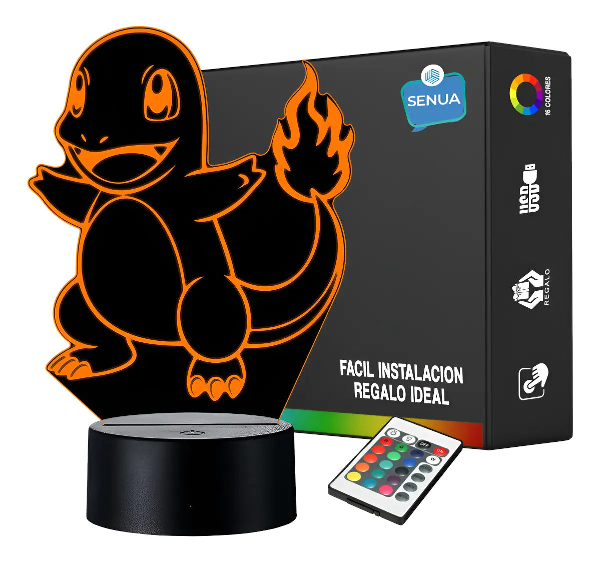 Lámpara LED Pokémon Charmander