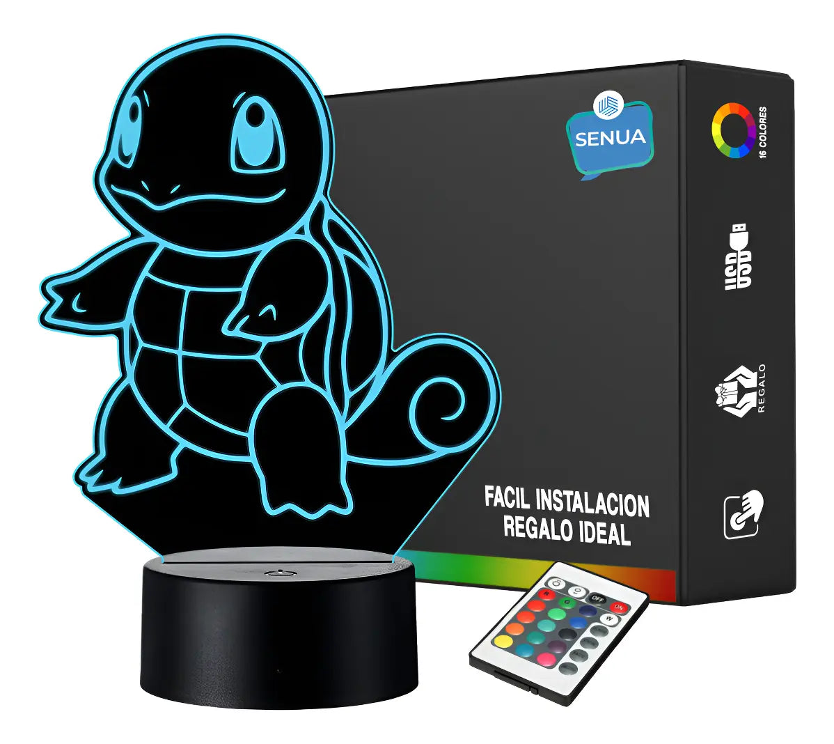 Lámpara LED Pokémon Squirtle