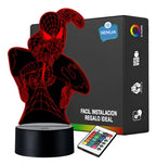 Lámpara LED Spiderman 3D (Modelo 1)