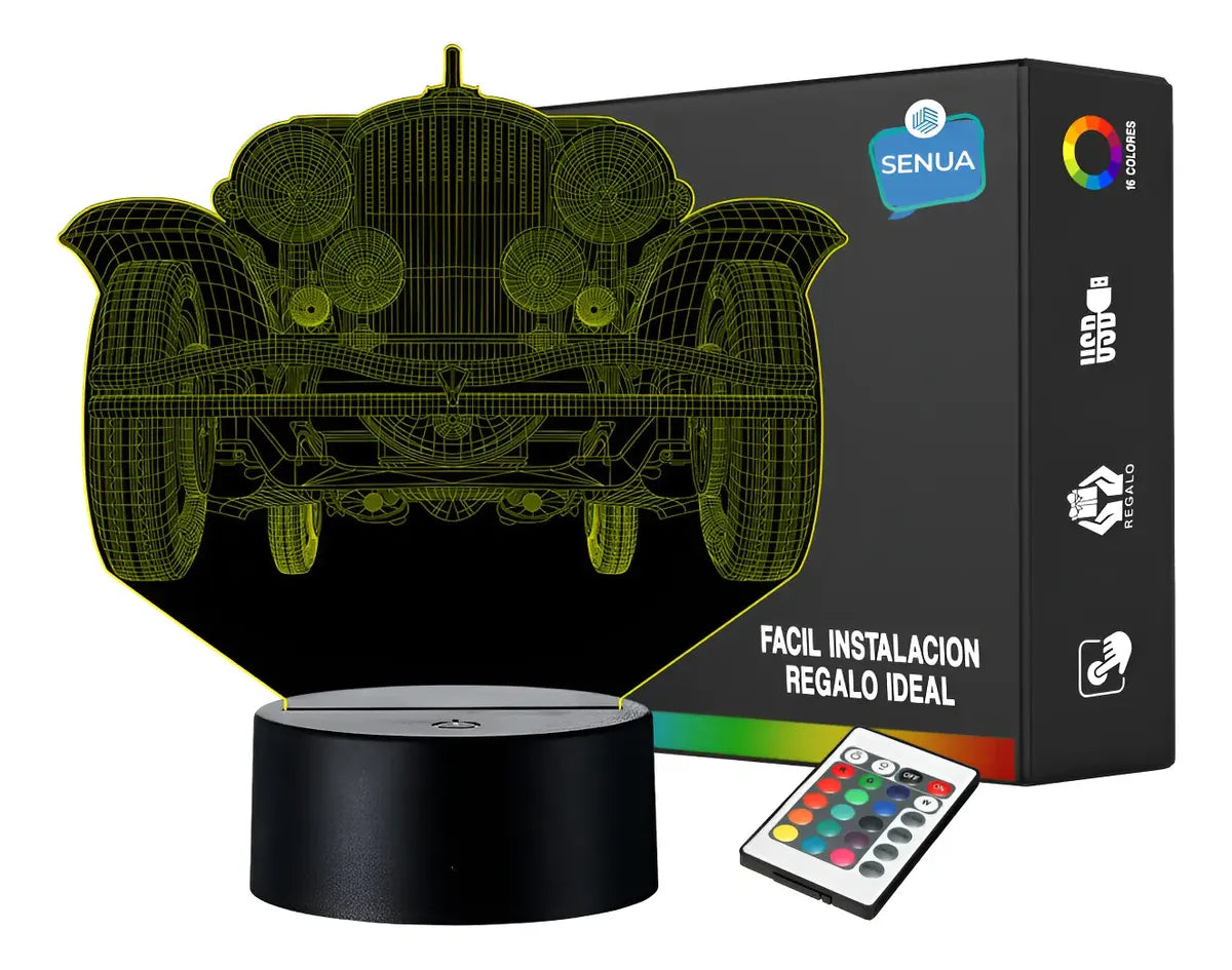 Lámpara LED Auto Antiguo 3D