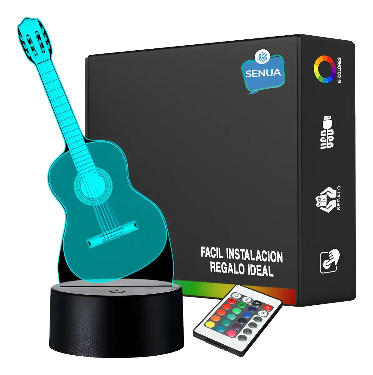 Lámpara LED Guitarra acustica