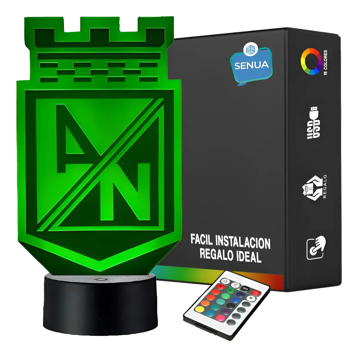 Lámpara LED Club Atlético Nacional